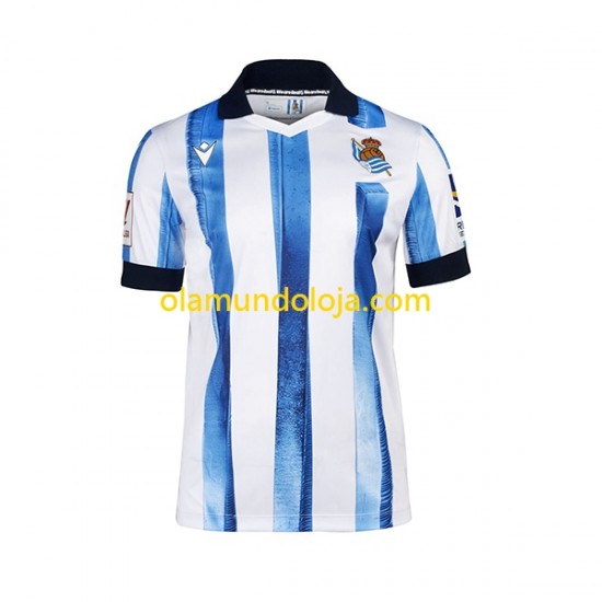 Camisola Real Sociedad Homem Equipamento Primeiro 2023-2024 Manga Curta
